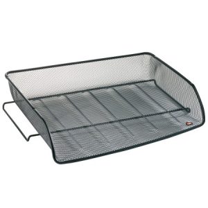 Corbeille en métal à courrier à l'italienne Box Noir