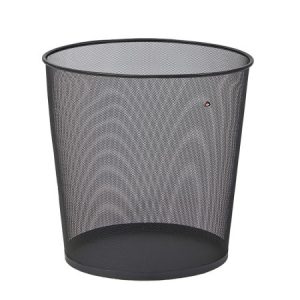 Grande Corbeille à papier noire 40 L