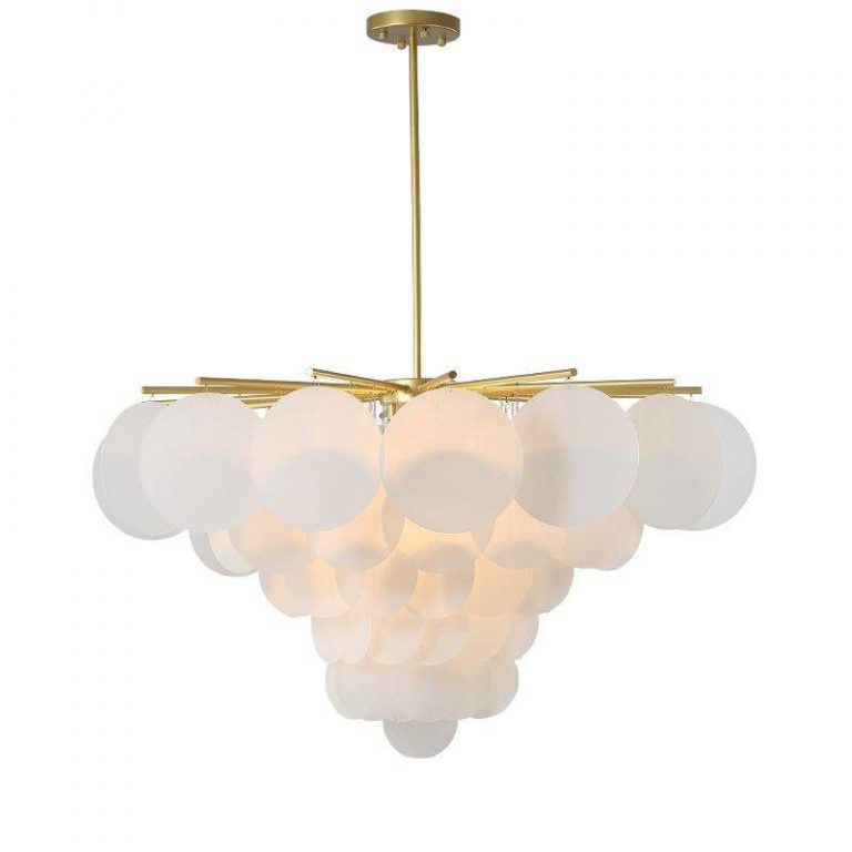 éclairage de suspension Crystal blanc