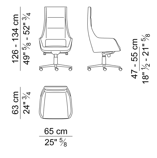 ARINA fauteuil de direction -nomadeo-dimension